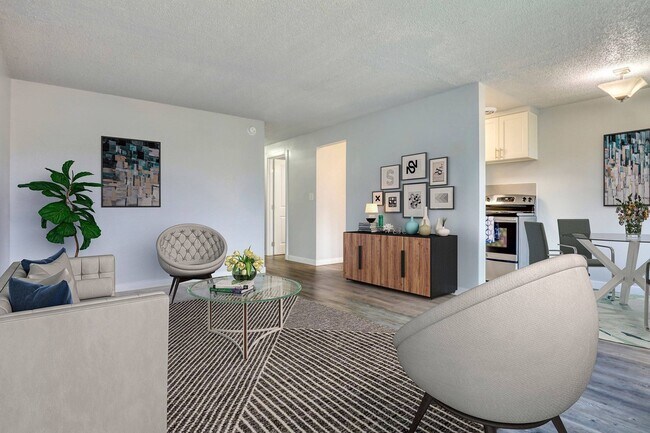 living room & DINING area
