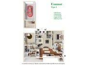 Connor1 - Two Bedroom Two Bath on Upper Floor with Garage