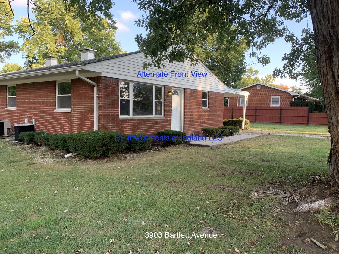 Exterior Front View - 3903 Bartlett Ave (Indianapolis, IN)