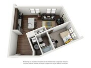 A1: 1BD | 1BA | 688 SF