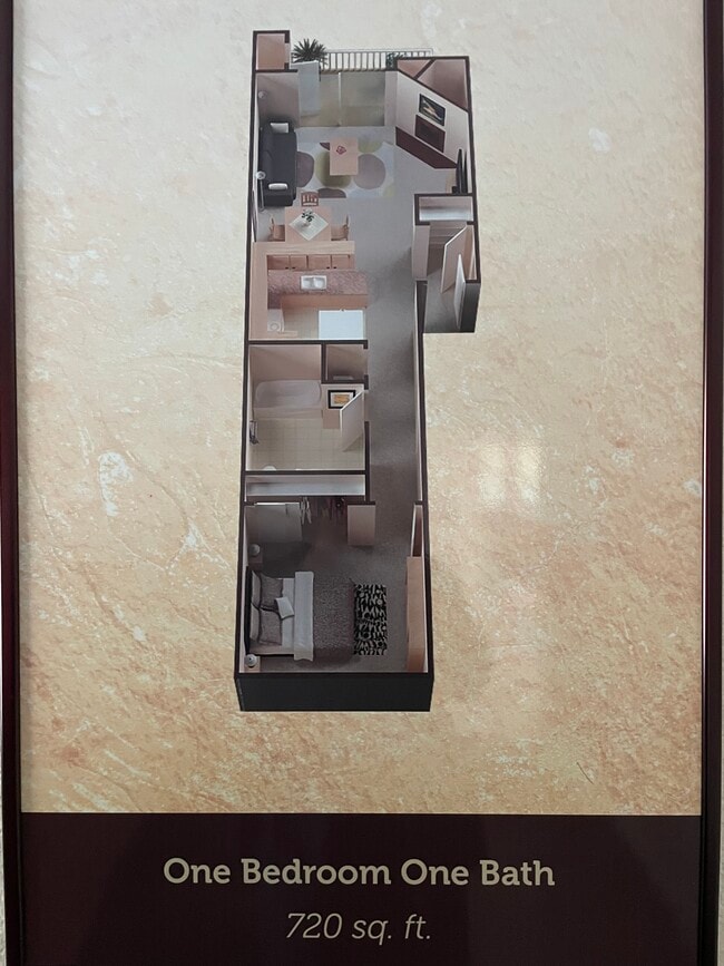 Brookside 1x1, 720 sq ft