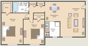 2HAB/1BA