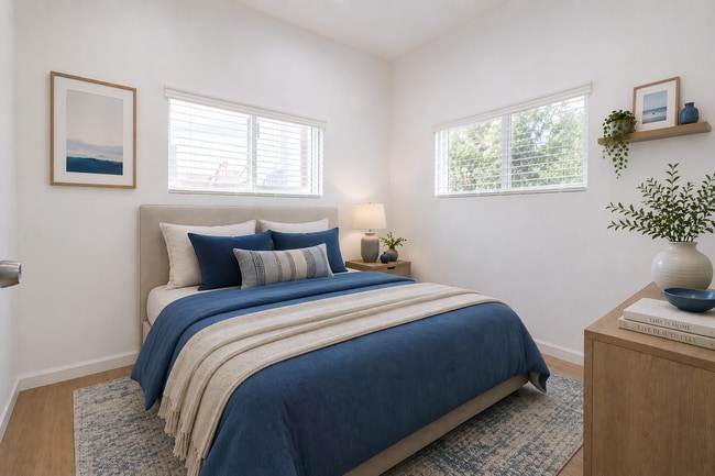 Bed 2.The furniture/decor in this image are virtual representation, intended to provide an example.