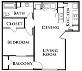 1BR/1BA