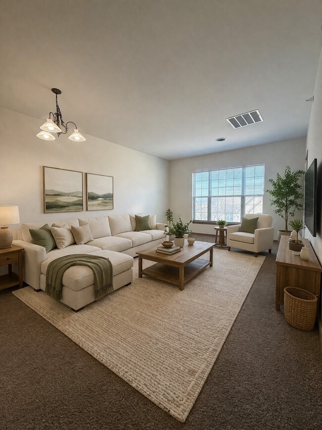 1 Bedroom- Living Room - Hanover Square Apartments