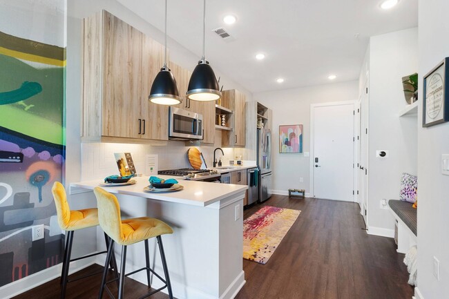 Modern kitchens with stainless steel appliances