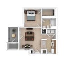 The Stafford - 1 Bed, 1 Bath, 661 sq. ft.