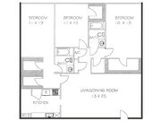 3 Bed 2 Bath Floorplan