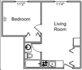 1BR/1BA