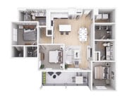 Plano de planta C1 The Jaxon