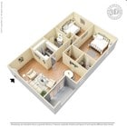 2BR/1BA