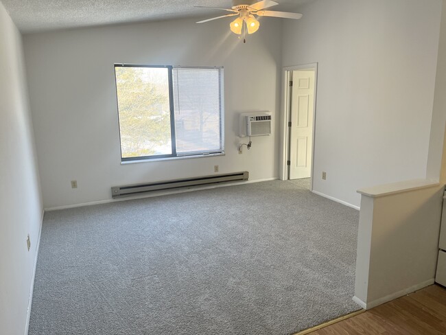 Large lovely living room area with new carpet and vaulted ceiling is bright and spacious. - 1014 Danwood Ln Apartamentos Unidad Pinetree