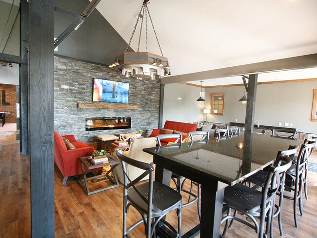 Gathering spaces in the community room