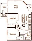 2BR/1BA
