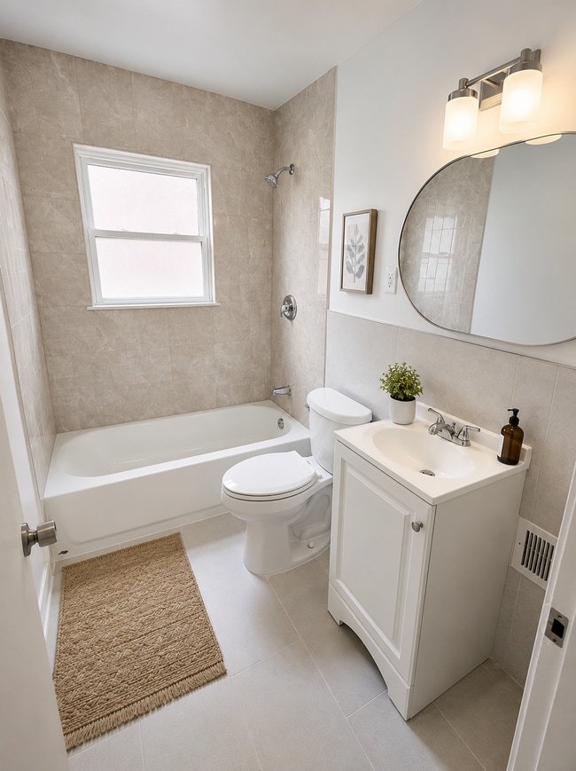 Fully renovated bathroom