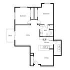 2 Bed / 1 Bath 1,056 sq ft