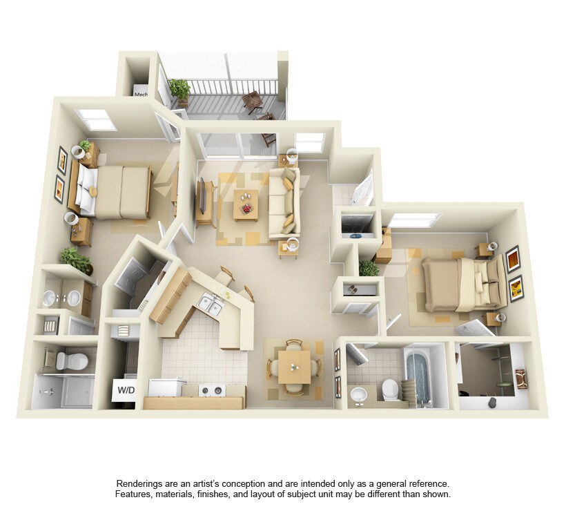 Floor Plan - B1 - Hillsboro Beach