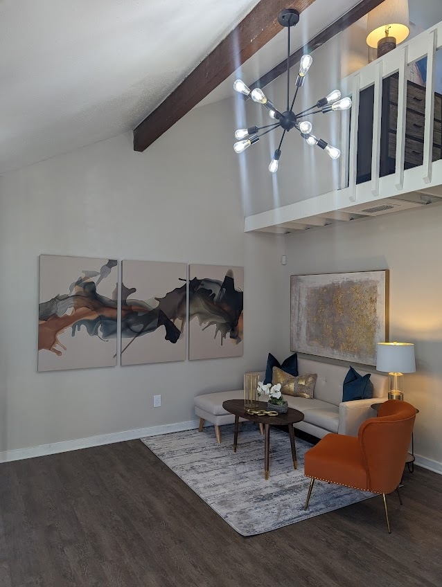Living Room - Upgraded Unit