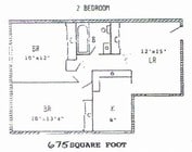 Two Bedroom Floor plan