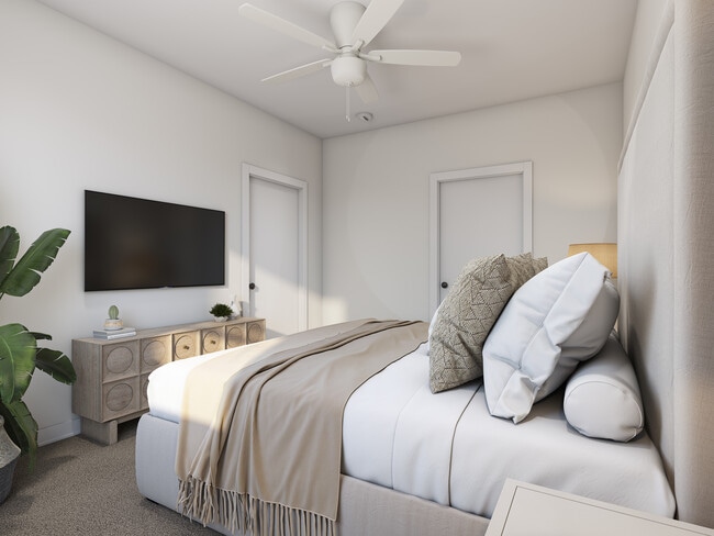 3BR, 2BA 2nd fl. - 1,110SF - Primary Bedroom