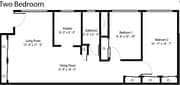 2BR/1BA