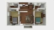 2BR/2BA