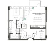One Bedroom Den Penthouse P6