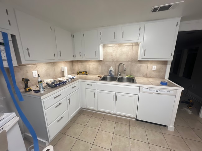 Wider view of kitchen durning remodeling - 2900 County Road 285