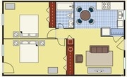 2BR/1BA
