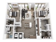 B2-3 floor plan Harrison Residences