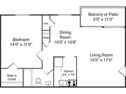 1BR/1BA