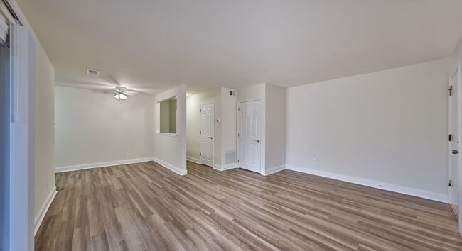 Plank flooring in the Living Area