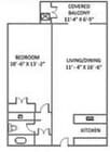 1BR/1BA