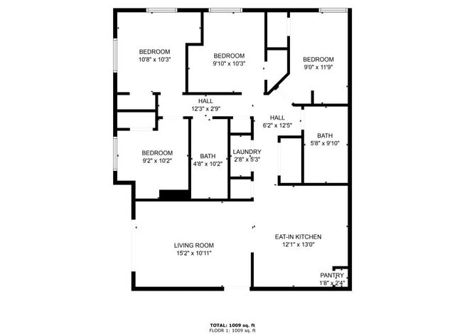 Floor Plan - 543 N University Ave Unit 208