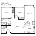 2 Bed 1 Bath | 1065 sqft