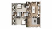 B1: 2BD | 2.5BA | 1132 SF