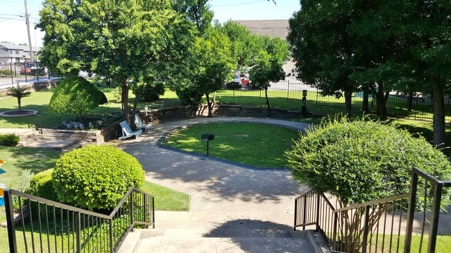 Serene Park Entrance - Springhollow Apartments