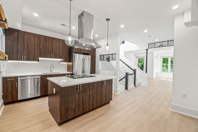 Kitchen and living room - 1751 U St NW Condo Unit #3