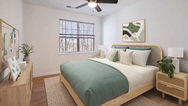 Bedroom with Hard Surface Flooring