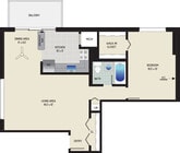 1 BR/ 1 BA (Style A1) | 725 sq. ft.