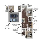 1,082 sq.ft- 2 Bed, 2 Bath