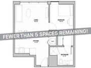 1x1 Large A - Fewer than 5 Spaces Remaining!