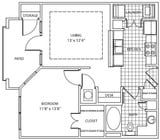 Avana Uptown - Plan 1 - 1 Beds - 1 Baths - 725 Sq. ft.