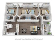 Explore this chic apartment layout, perfect for contemporary living.