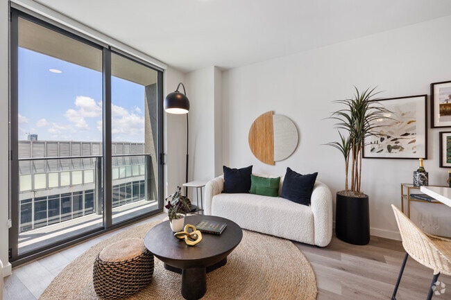1BR, 1BA - 531 SF - Living Room - Magnus Brickell