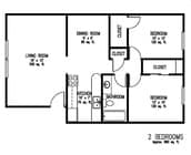 2BR/1BA