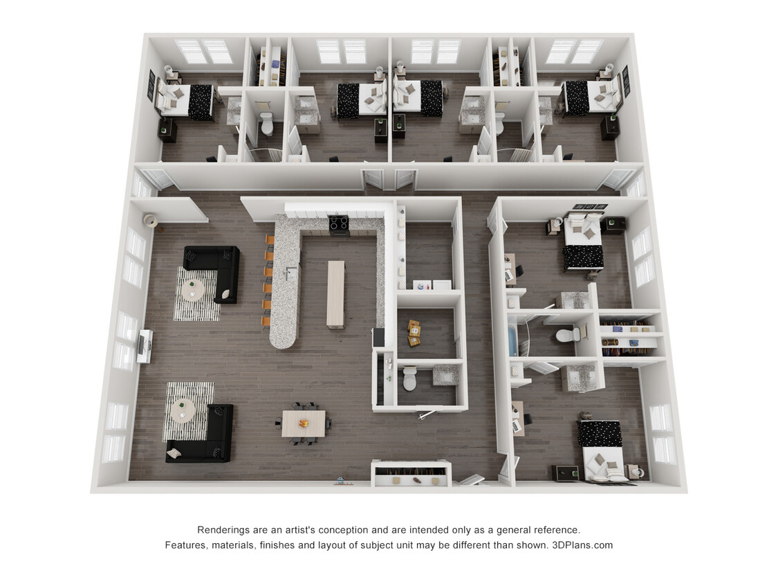 Floor Plan - 6BR/3.5BA