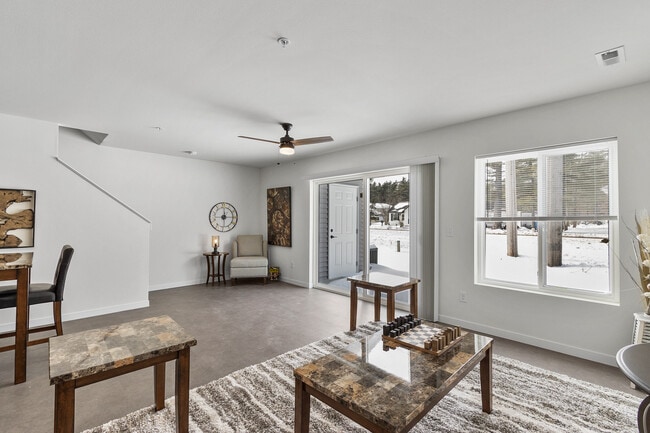 Living Room Area in 3-Bed Unit