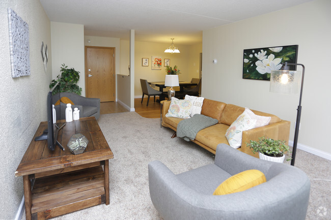 Spacious Living Rooms - Miller Hill Manor Apartments