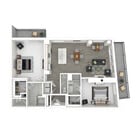 Broad Bay Suite (2x2) - 3D Furnished